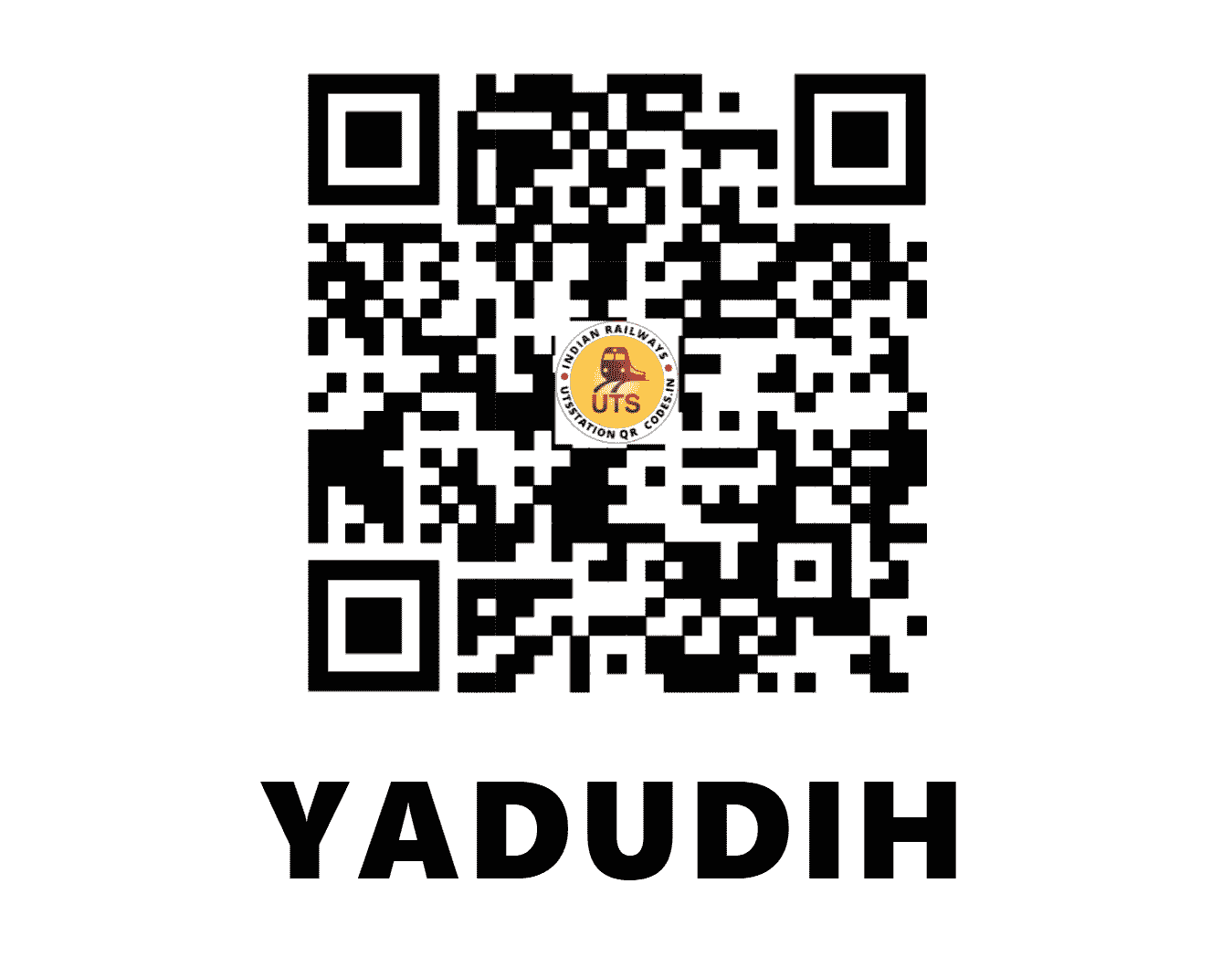 UTS QR Code for YADUDIH - YDD (EC - JHARKHAND)