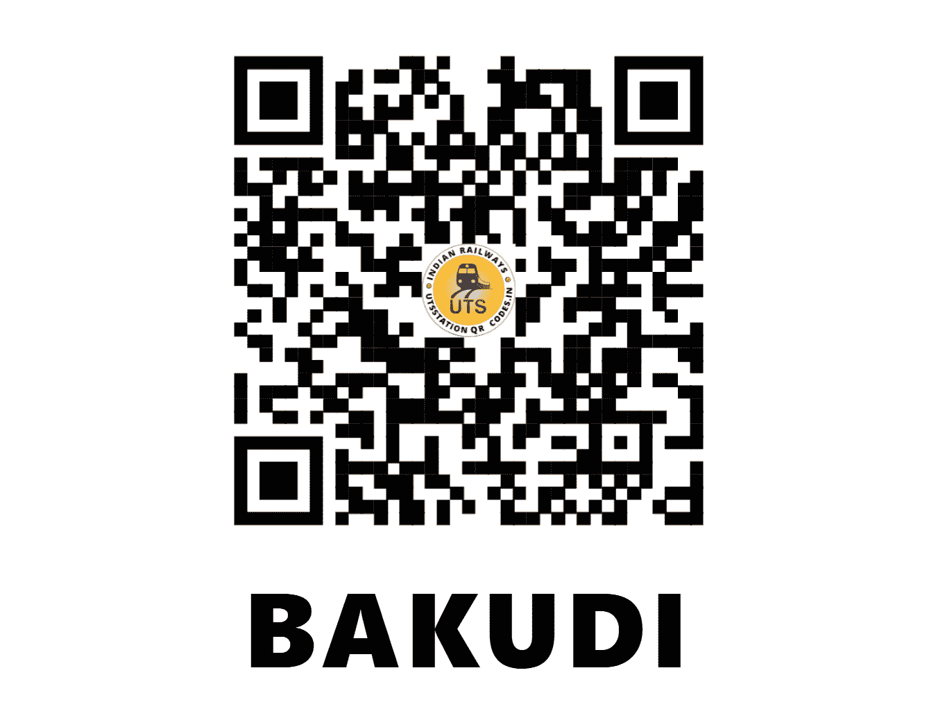 UTS QR Code for BAKUDI - BKLE (ER - JHARKHAND)