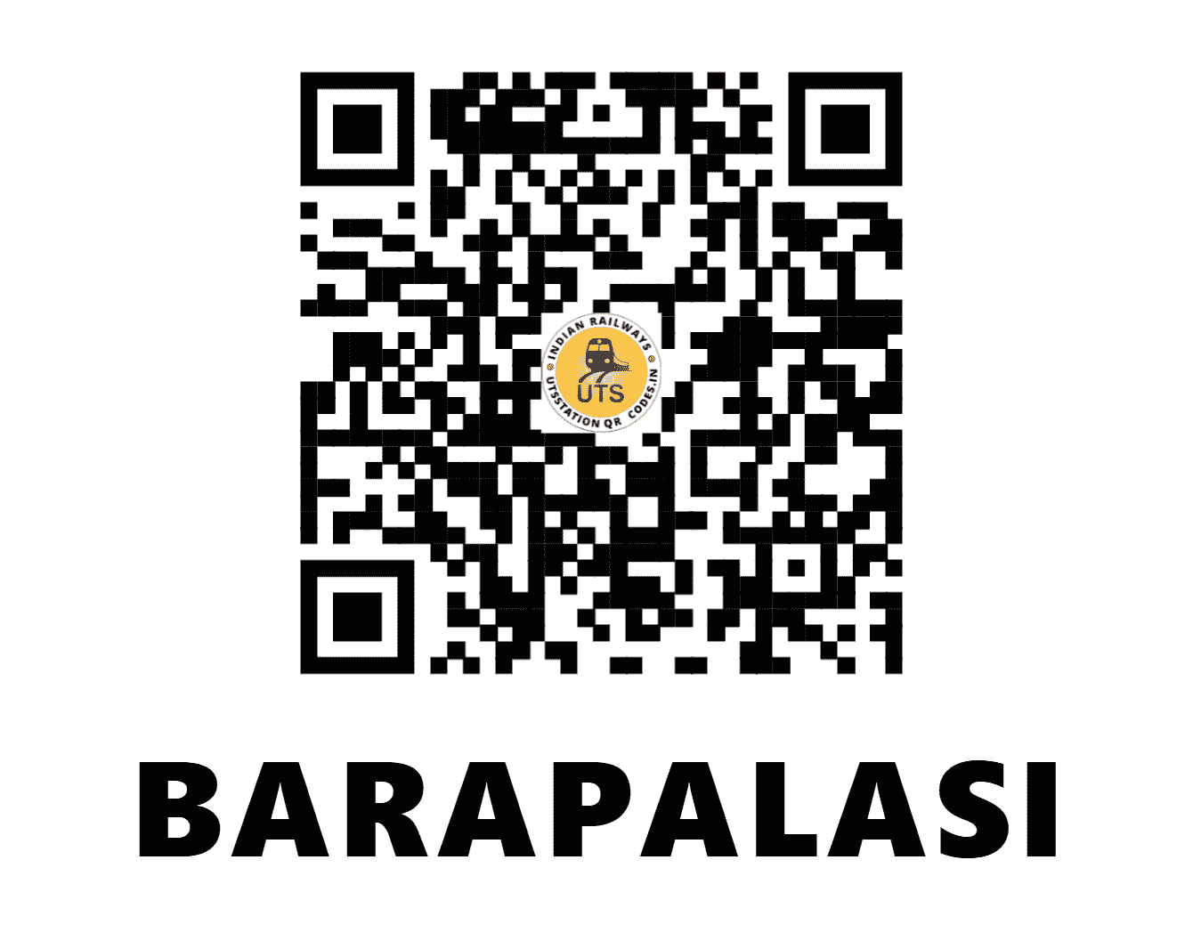 UTS QR Code for BARAPALASI - BRPS (ER - JHARKHAND)