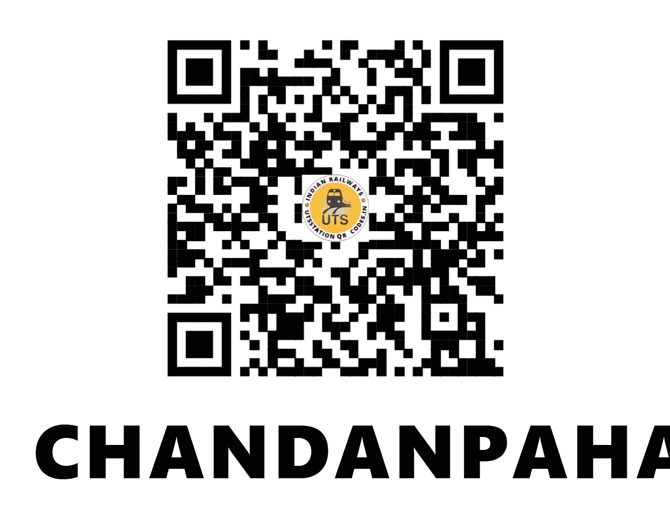 UTS QR Code for CHANDANPAHARI - CNPI (ER - JHARKHAND)
