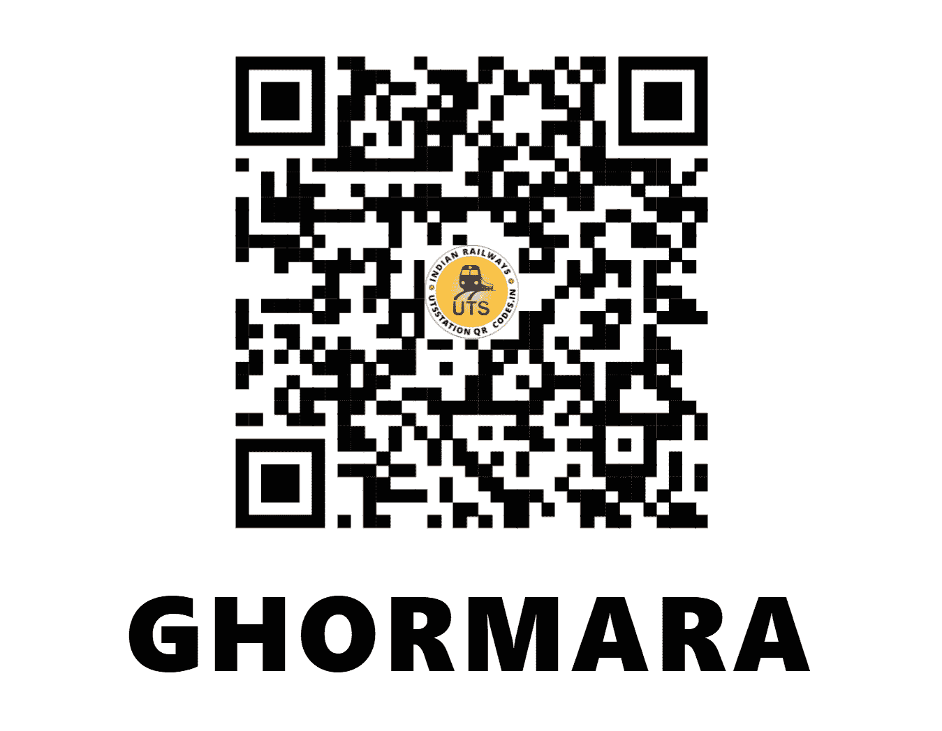 UTS QR Code for GHORMARA - GRMA (ER - JHARKHAND)