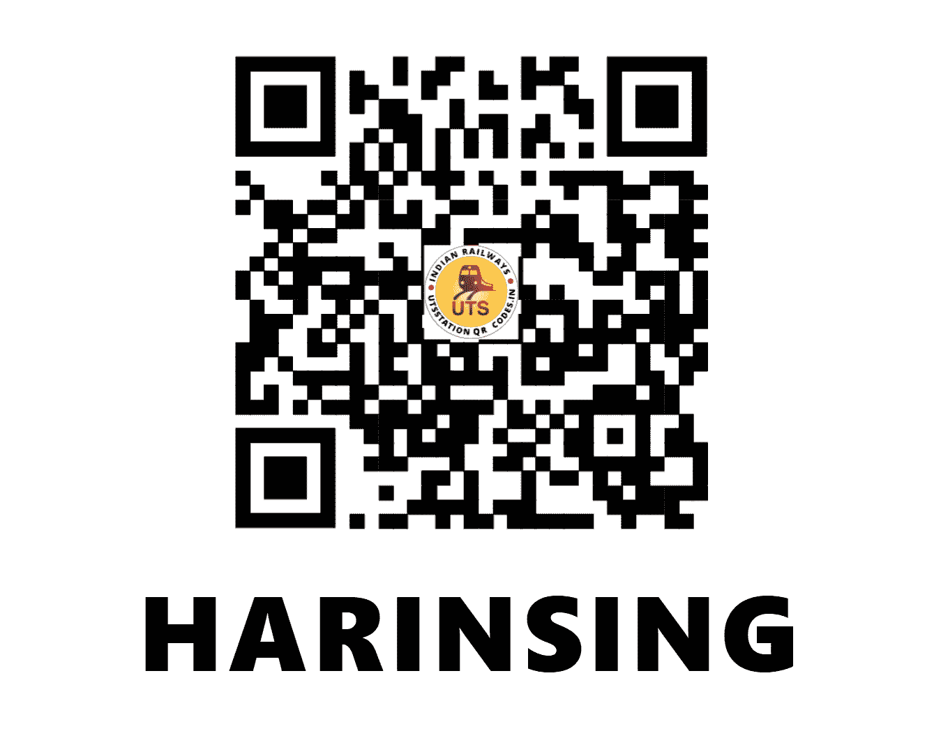 UTS QR Code for HARINSING - HRNS (ER - JHARKHAND)