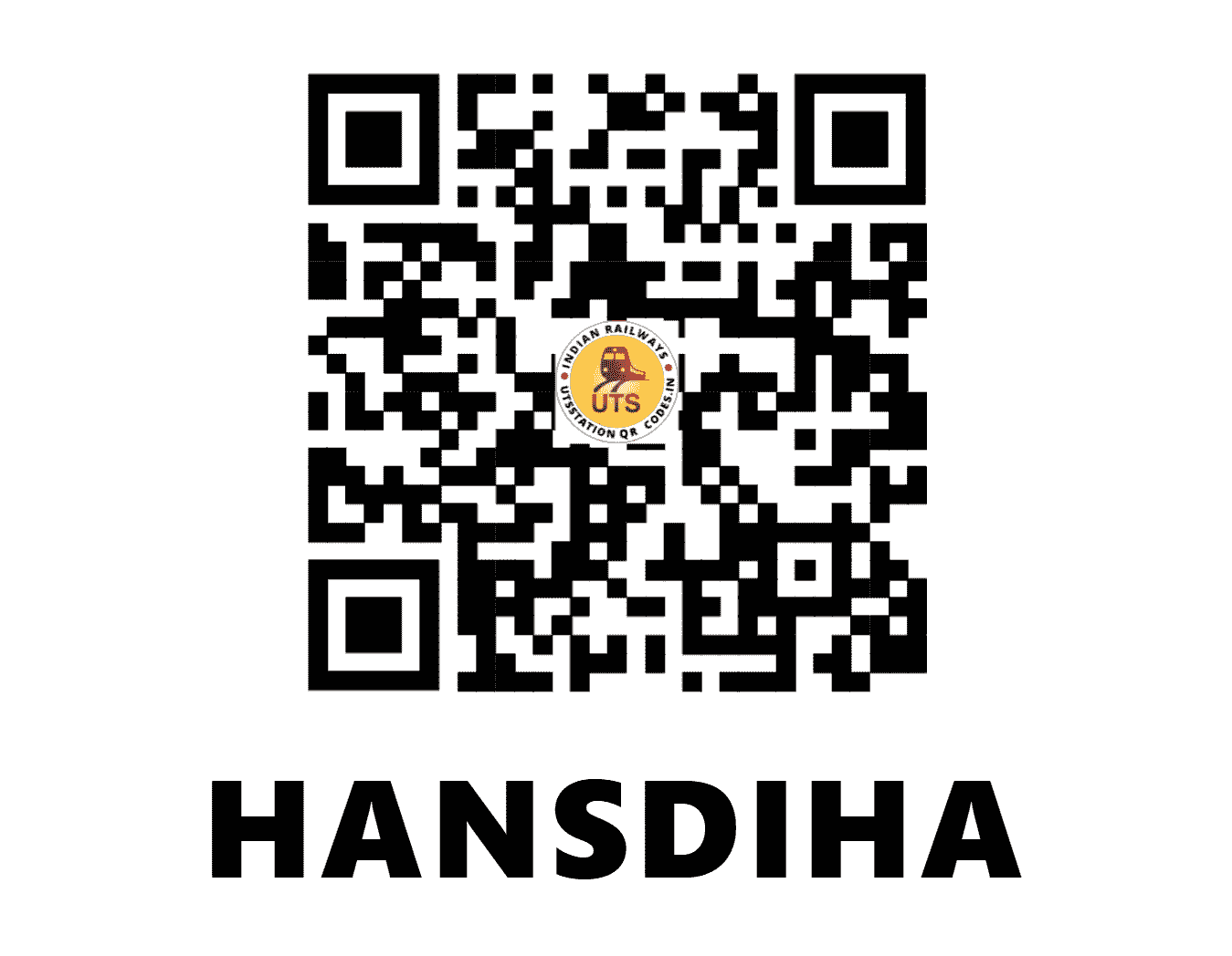 UTS QR Code for HANSDIHA - HSDA (ER - JHARKHAND)