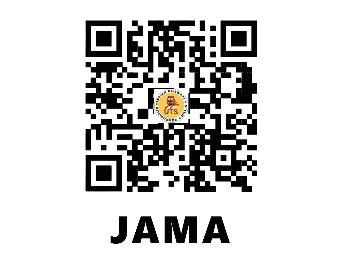 UTS QR Code for JAMA - JAMA (ER - JHARKHAND)