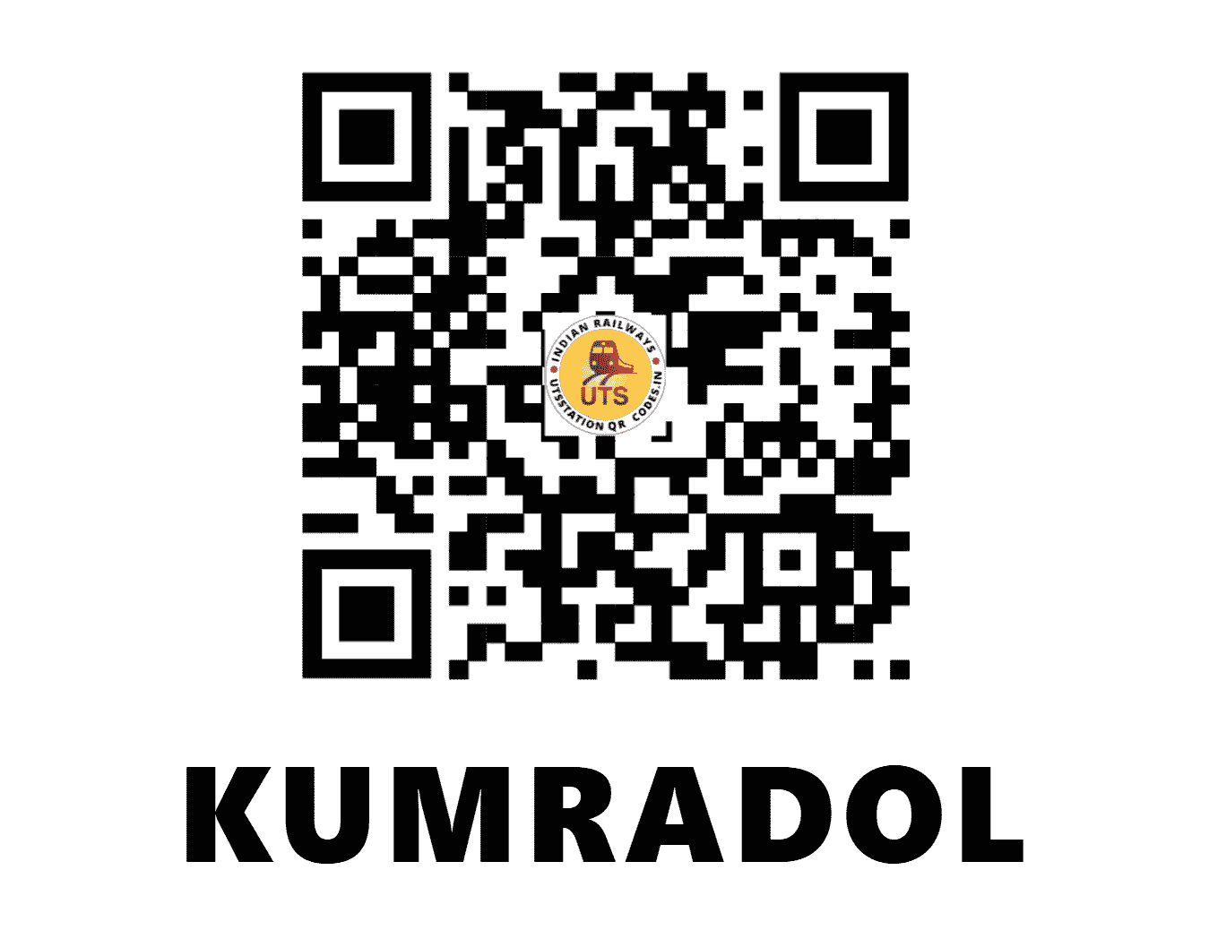 UTS QR Code for KUMRADOL - KADL (ER - JHARKHAND)
