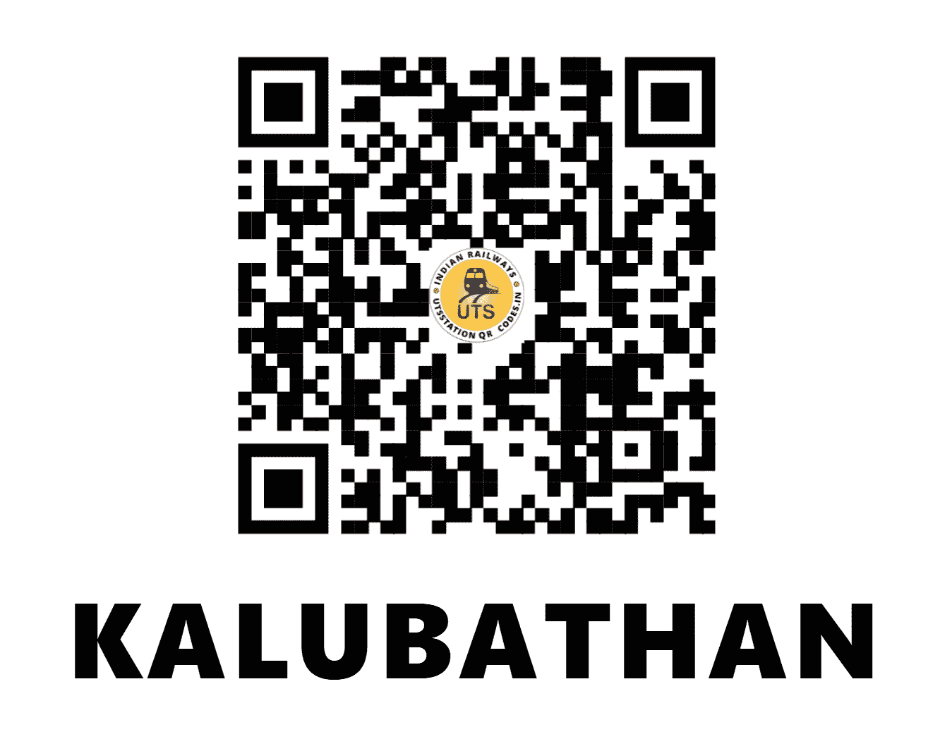 UTS QR Code for KALUBATHAN - KAO (ER - JHARKHAND)
