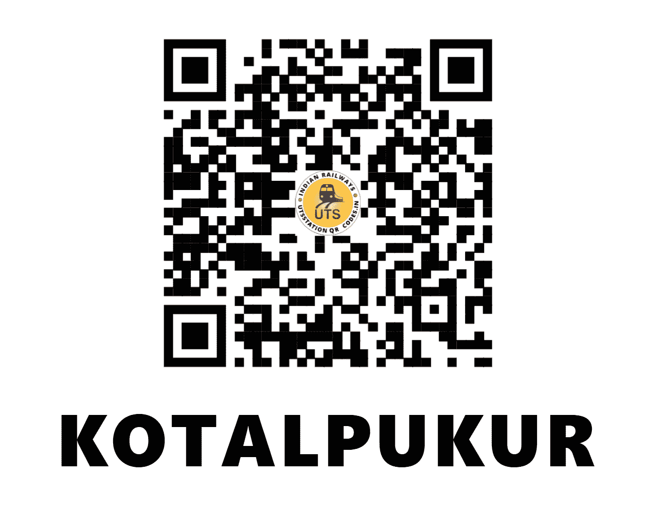UTS QR Code for KOTALPUKUR - KLP (ER - JHARKHAND)