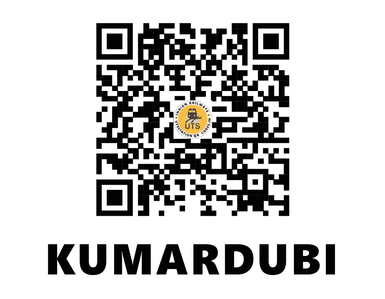 UTS QR Code for KUMARDUBI - KMME (ER - JHARKHAND)