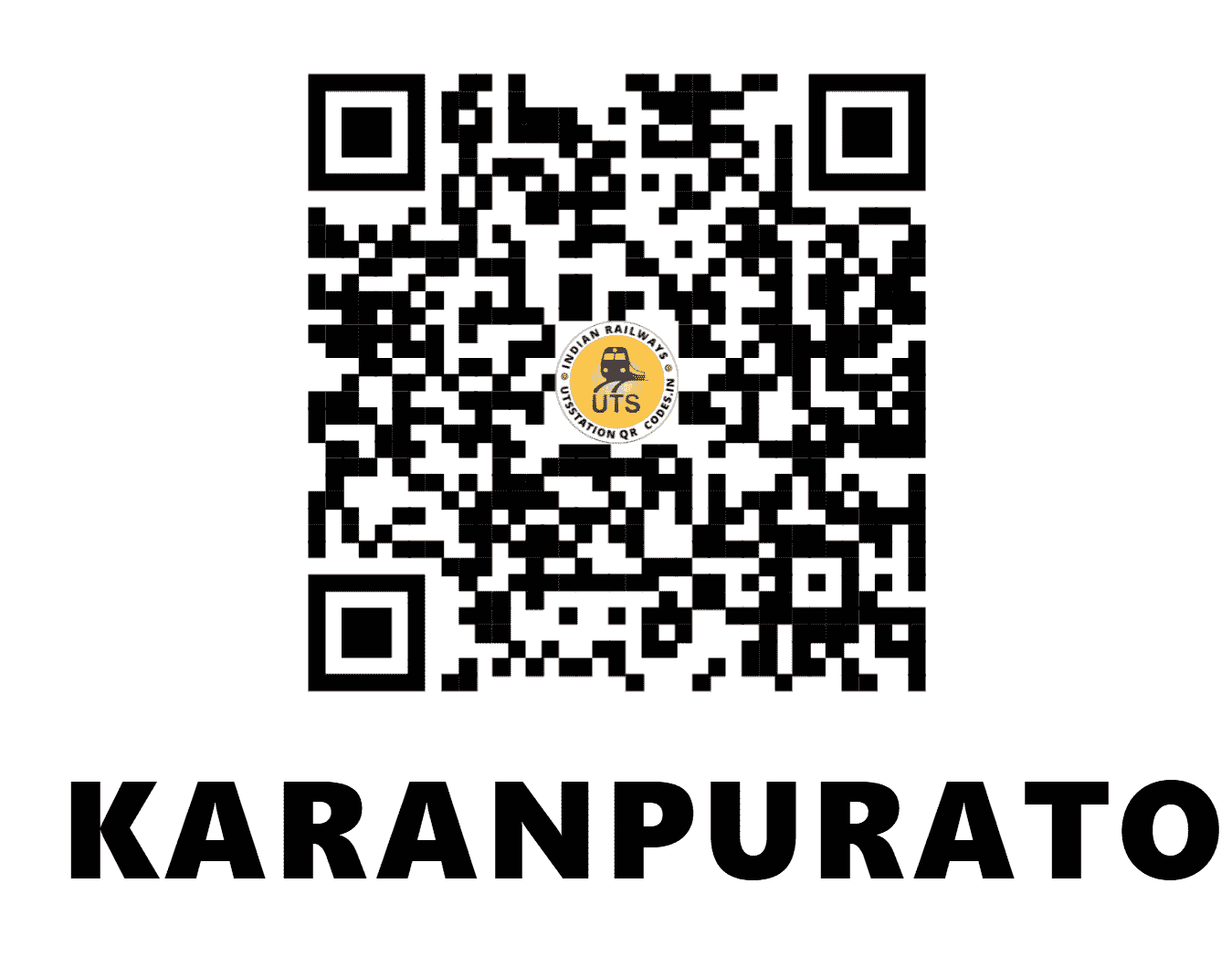 UTS QR Code for KARANPURATO - KPTO (ER - JHARKHAND)