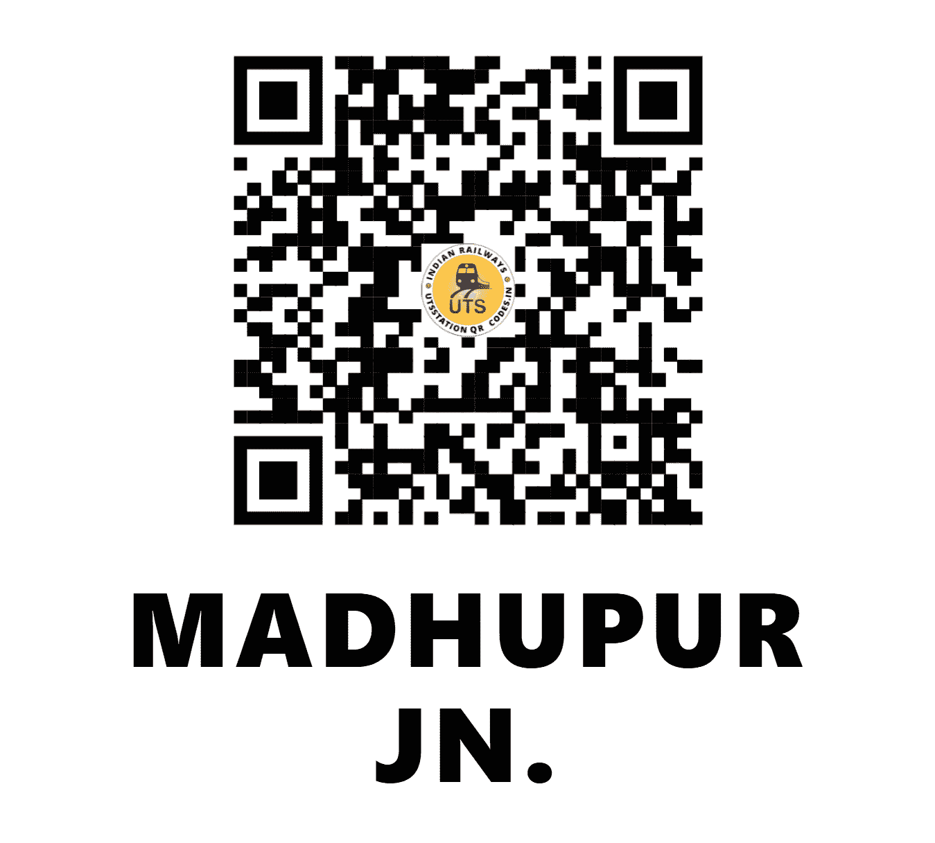 UTS QR Code for MADHUPUR JN. - MDP (ER - JHARKHAND)