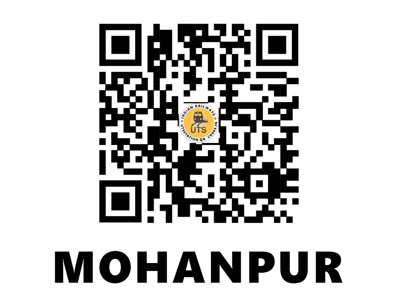 UTS QR Code for MOHANPUR - MHUR (ER - JHARKHAND)