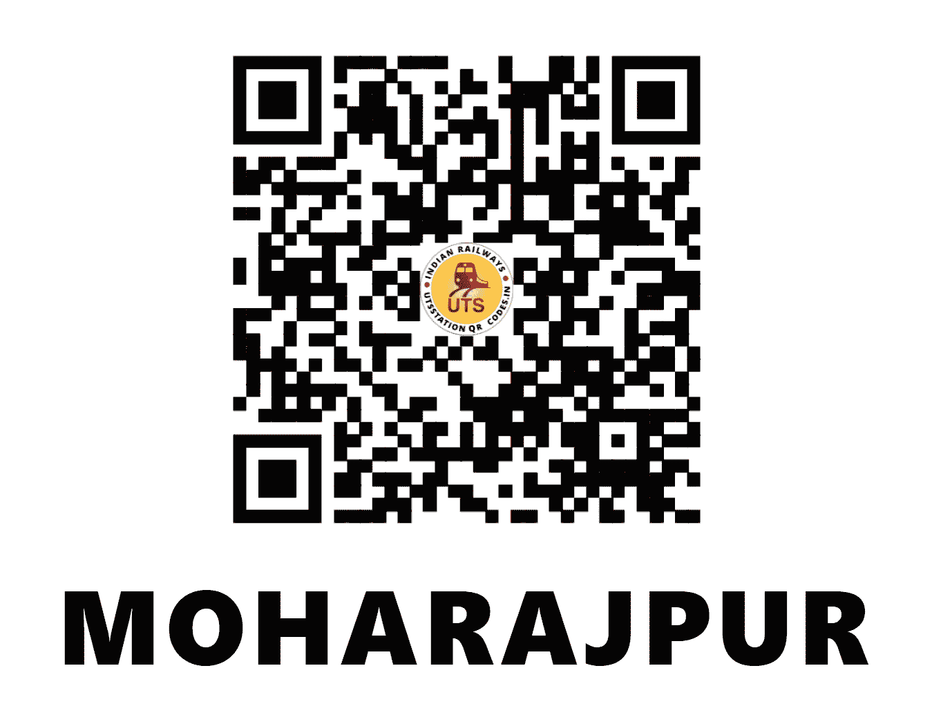 UTS QR Code for MOHARAJPUR - MJP (ER - JHARKHAND)