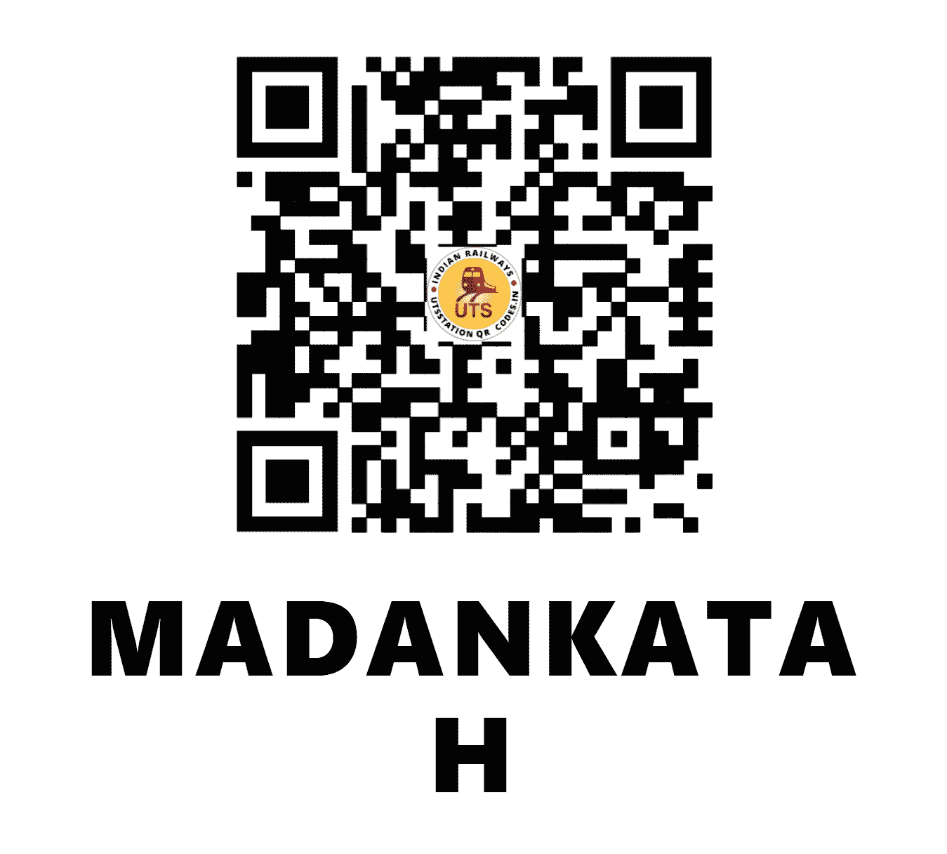 UTS QR Code for MADANKATA H - MNC (ER - JHARKHAND)