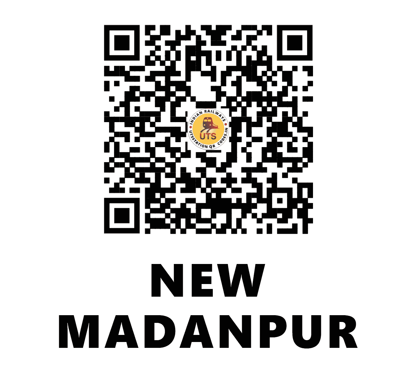 UTS QR Code for NEW MADANPUR - MPUR (ER - JHARKHAND)