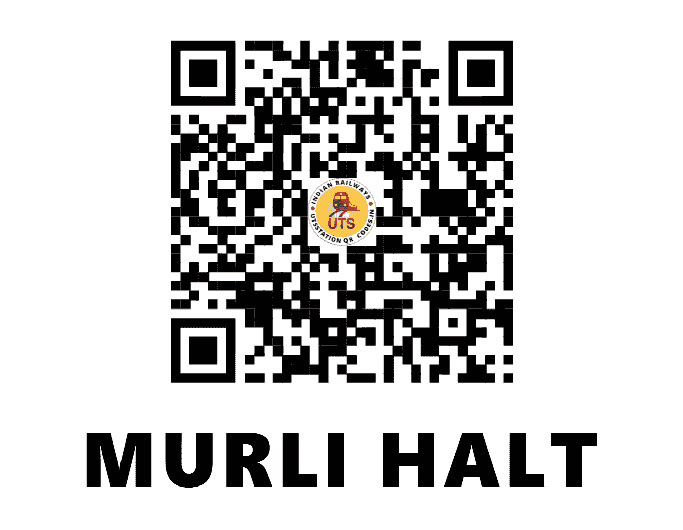UTS QR Code for MURLI HALT - MRLI (ER - JHARKHAND)