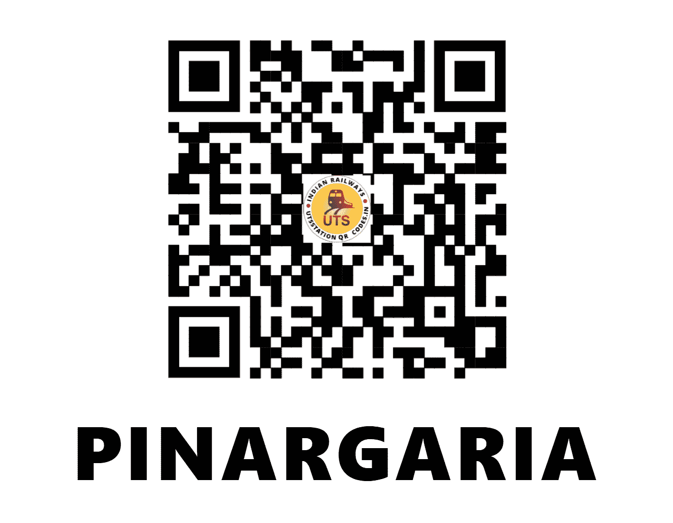 UTS QR Code for PINARGARIA - PRGR (ER - JHARKHAND)