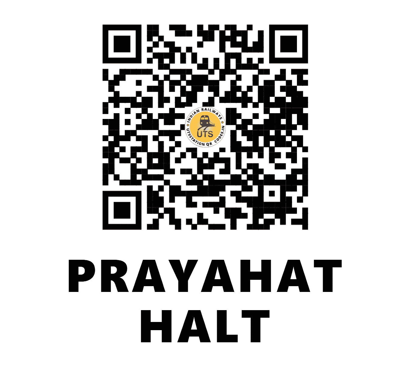 UTS QR Code for PRAYAHAT HALT - PYHT (ER - JHARKHAND)