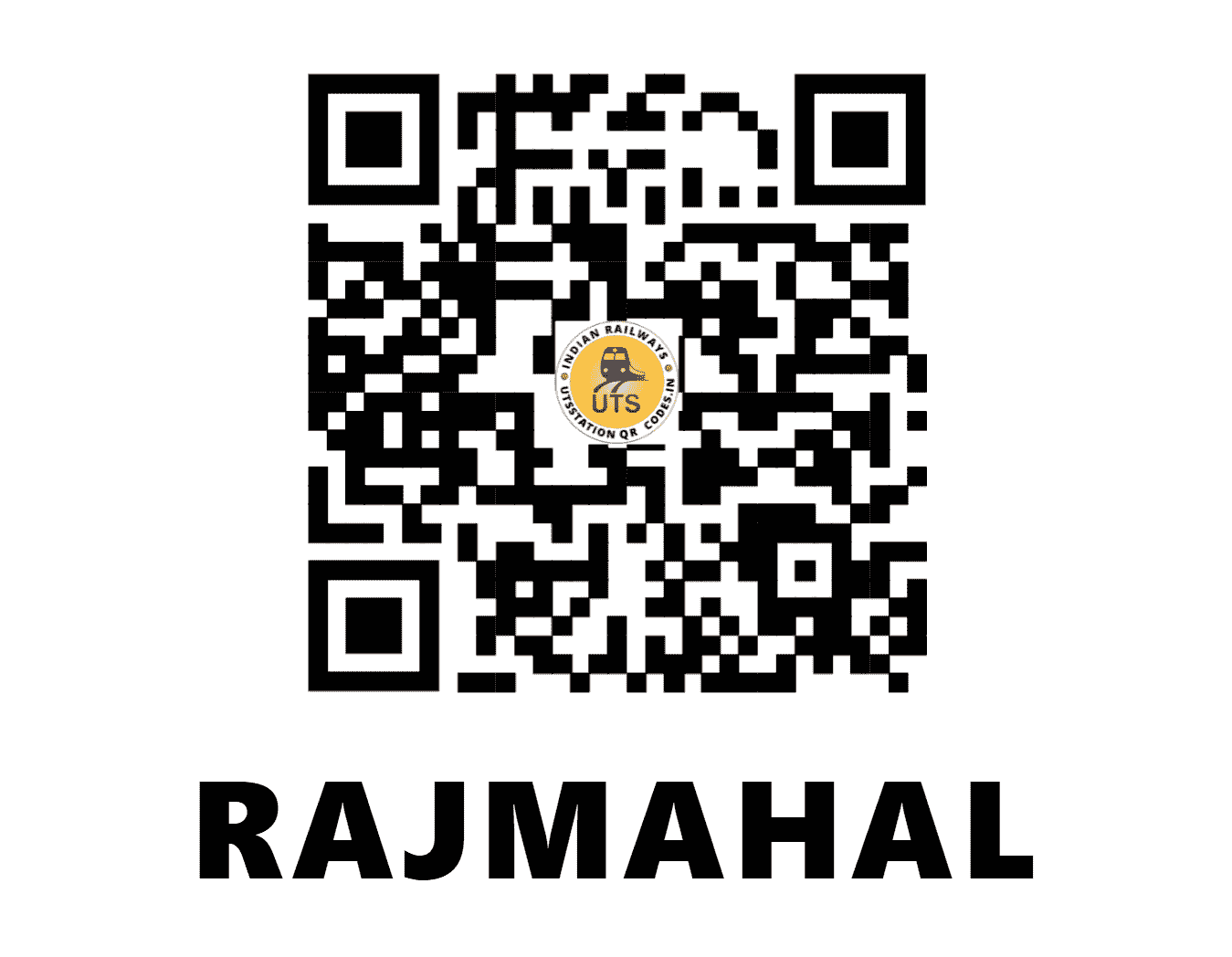 UTS QR Code for RAJMAHAL - RJL (ER - JHARKHAND)