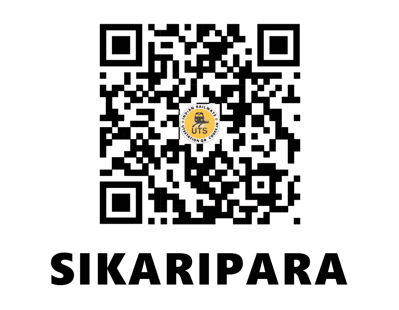 UTS QR Code for SIKARIPARA - SKIP (ER - JHARKHAND)