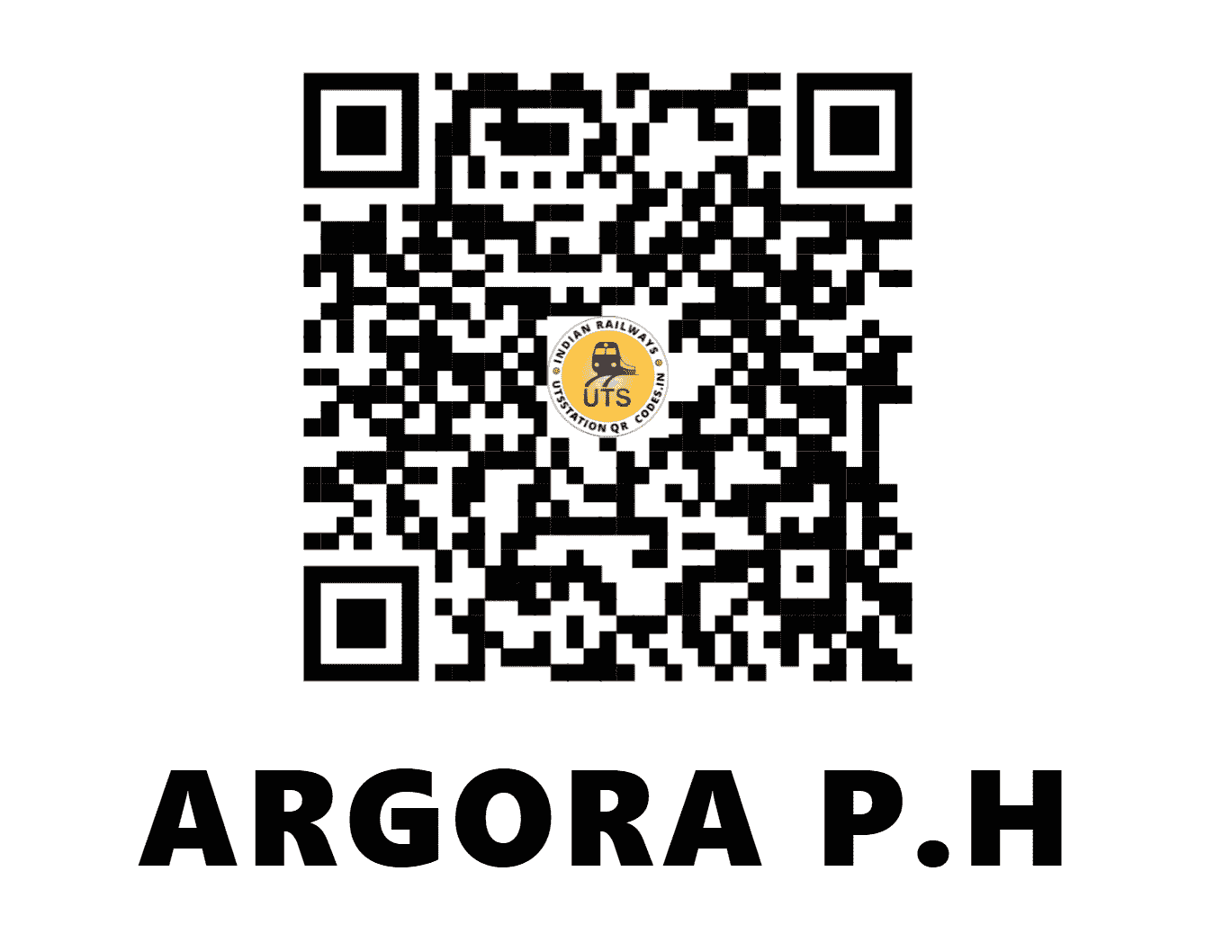 UTS QR Code for ARGORA P.H - AOR (SE - JHARKHAND)