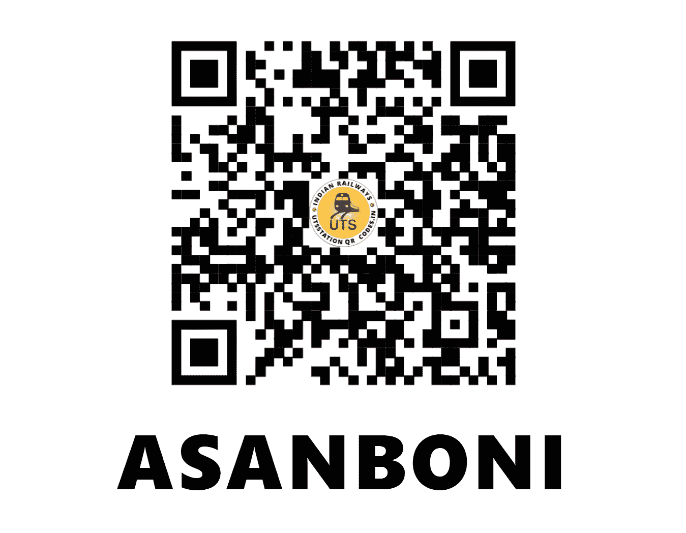 UTS QR Code for ASANBONI - ASB (SE - JHARKHAND)