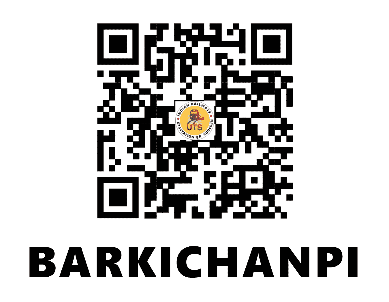 UTS QR Code for BARKICHANPI - BICI (SE - JHARKHAND)