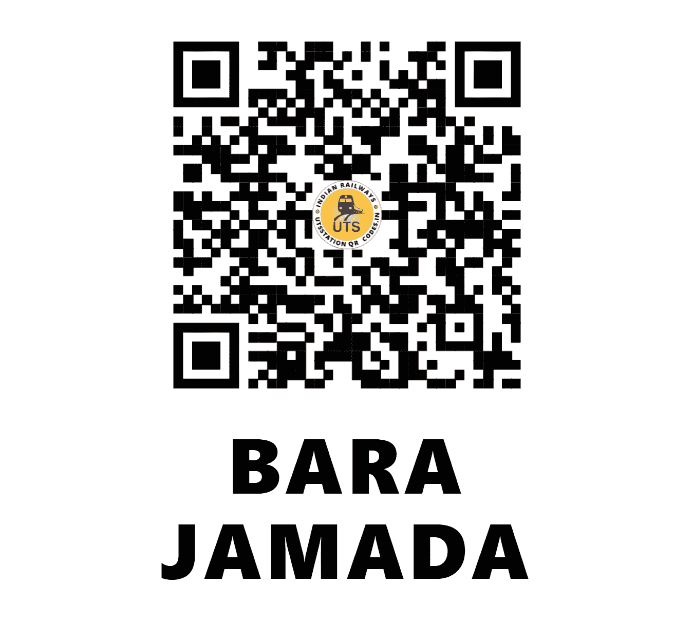 UTS QR Code for BARA JAMADA - BJMD (SE - JHARKHAND)