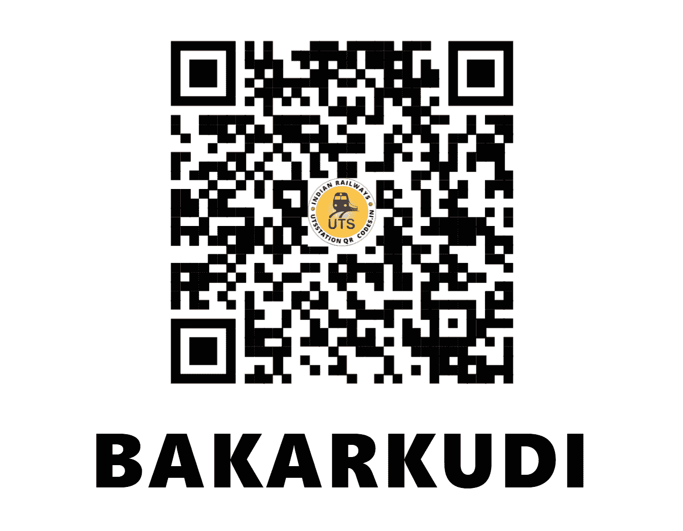 UTS QR Code for BAKARKUDI - BKKI (SE - JHARKHAND)