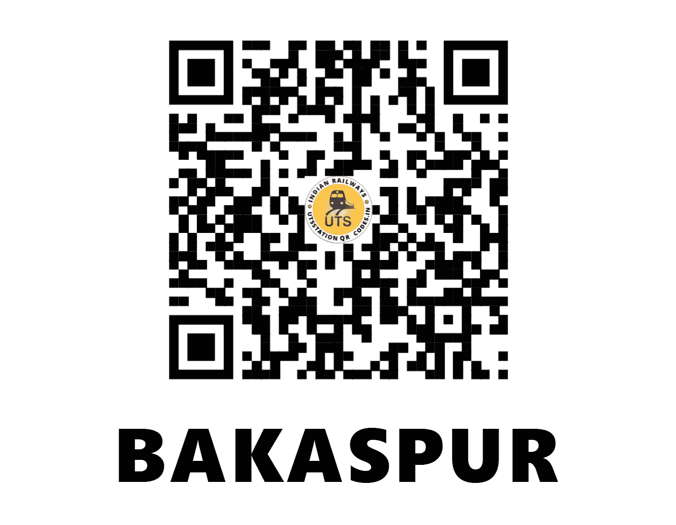 UTS QR Code for BAKASPUR - BKPR (SE - JHARKHAND)