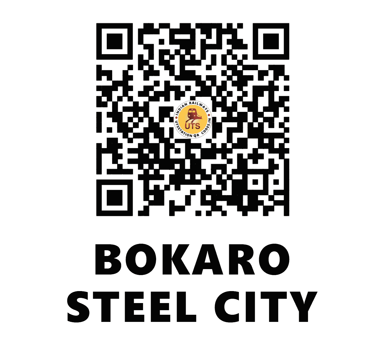 UTS QR Code for BOKARO STEEL CITY - BKSC (SE - JHARKHAND)