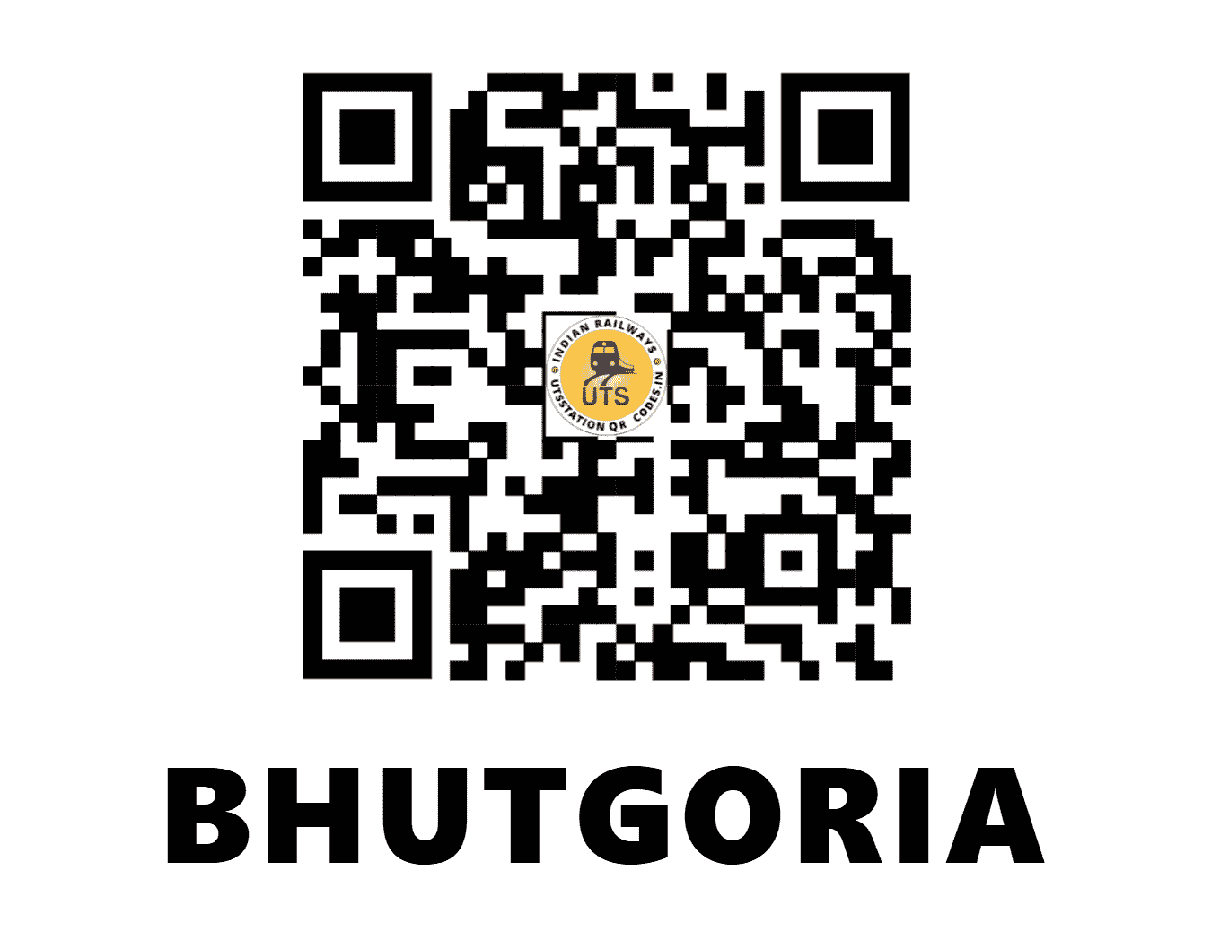 UTS QR Code for BHUTGORIA - BTGA (SE - JHARKHAND)