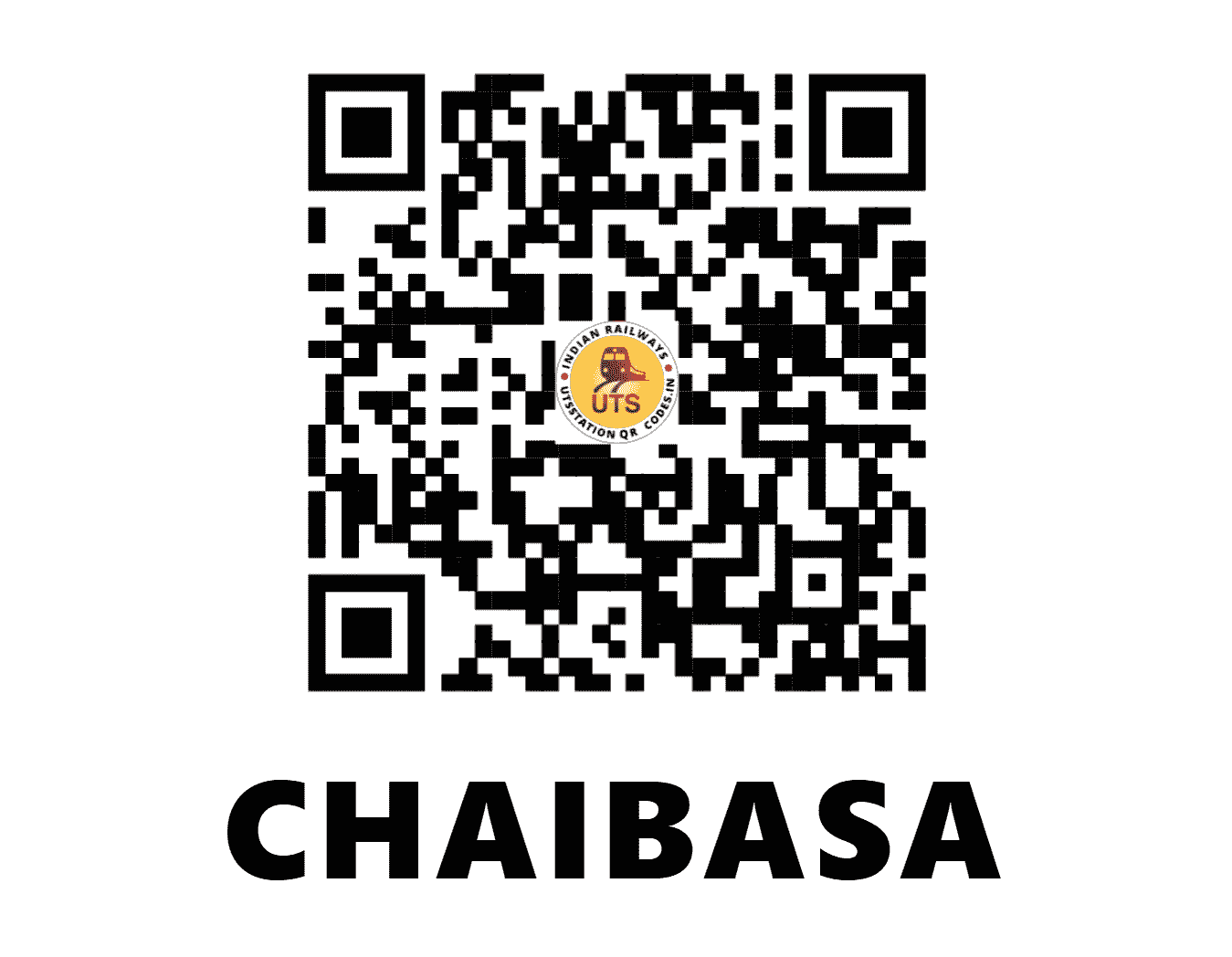 UTS QR Code for CHAIBASA - CBSA (SE - JHARKHAND)