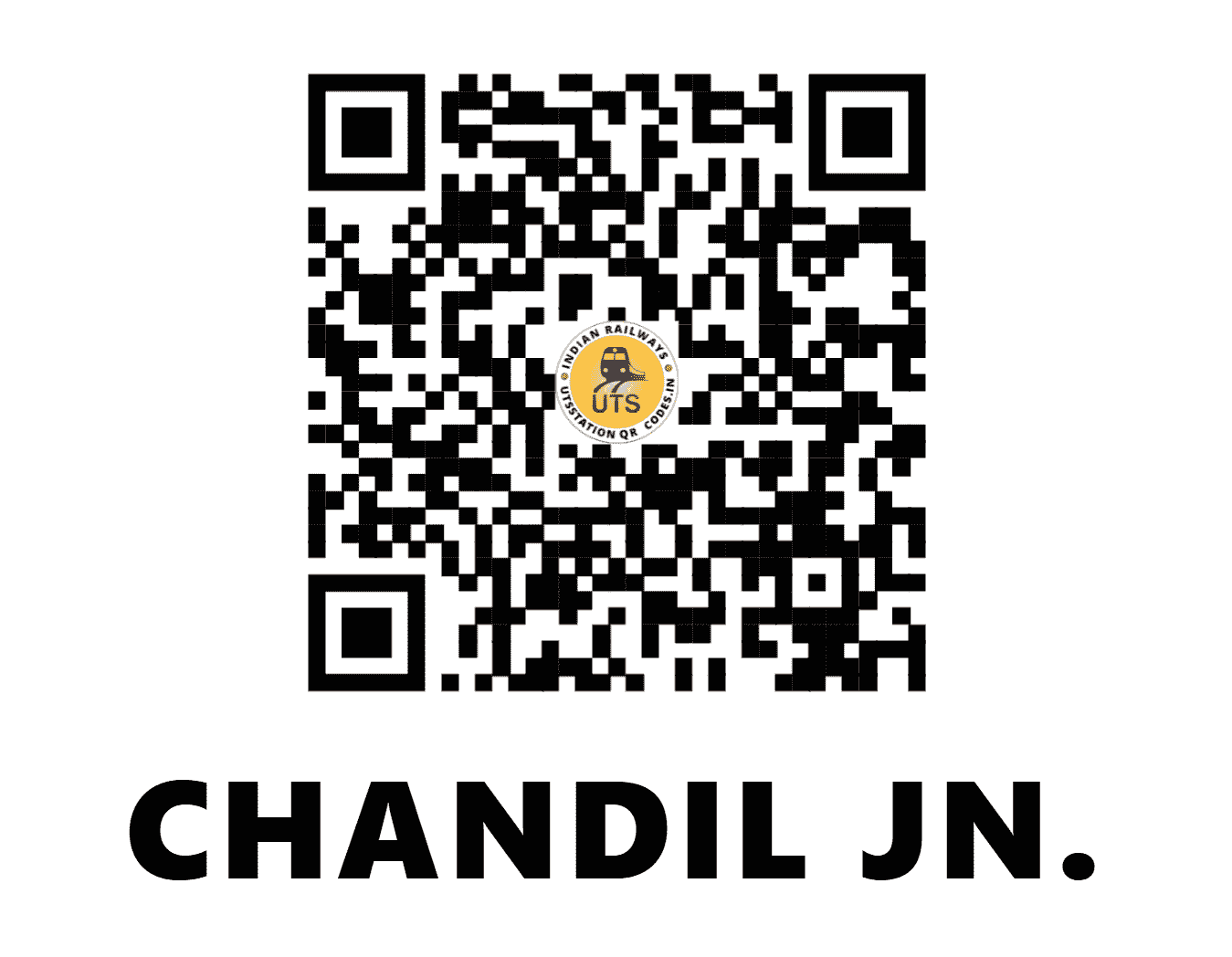 UTS QR Code for CHANDIL JN. - CNI (SE - JHARKHAND)