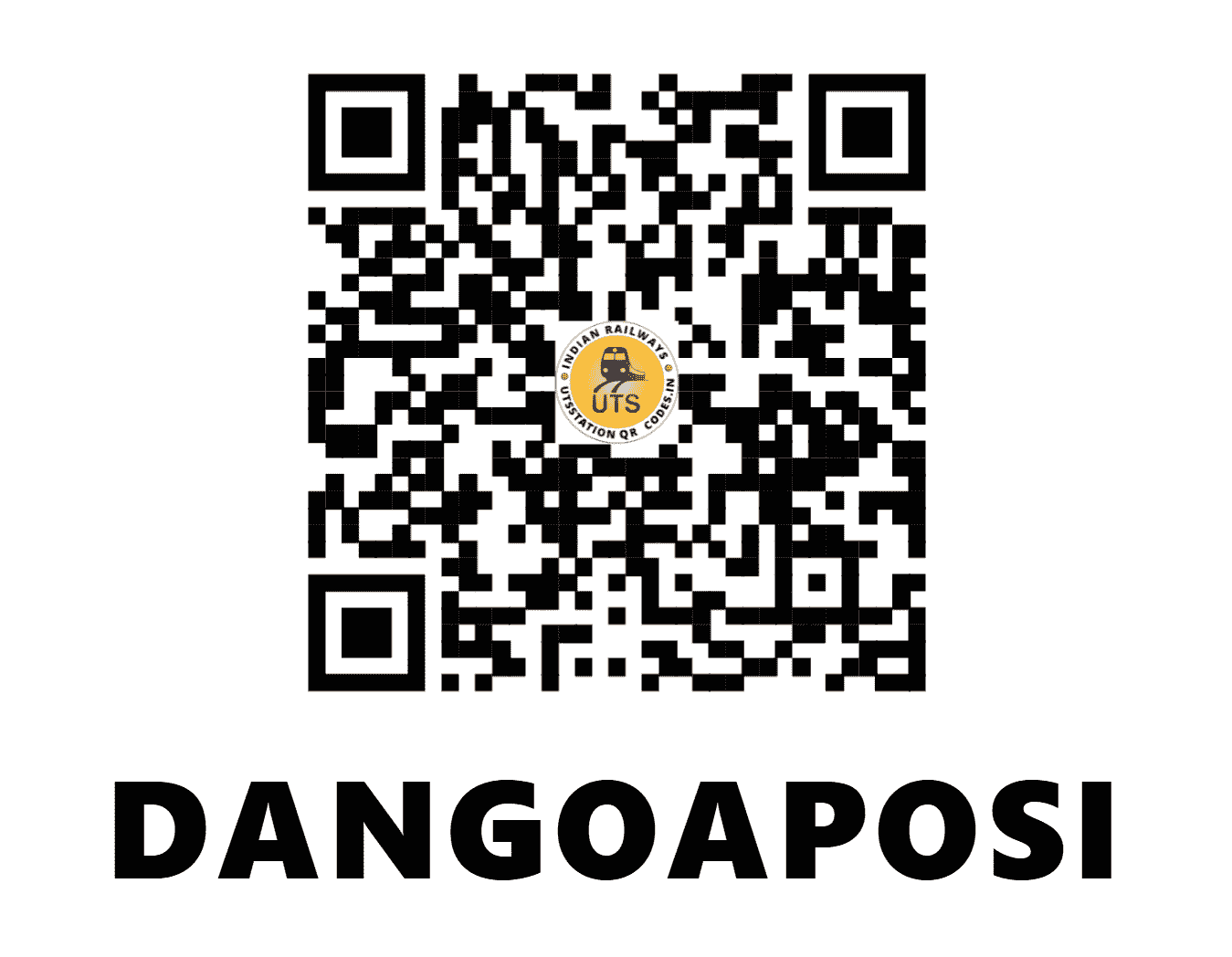 UTS QR Code for DANGOAPOSI - DPS (SE - JHARKHAND)