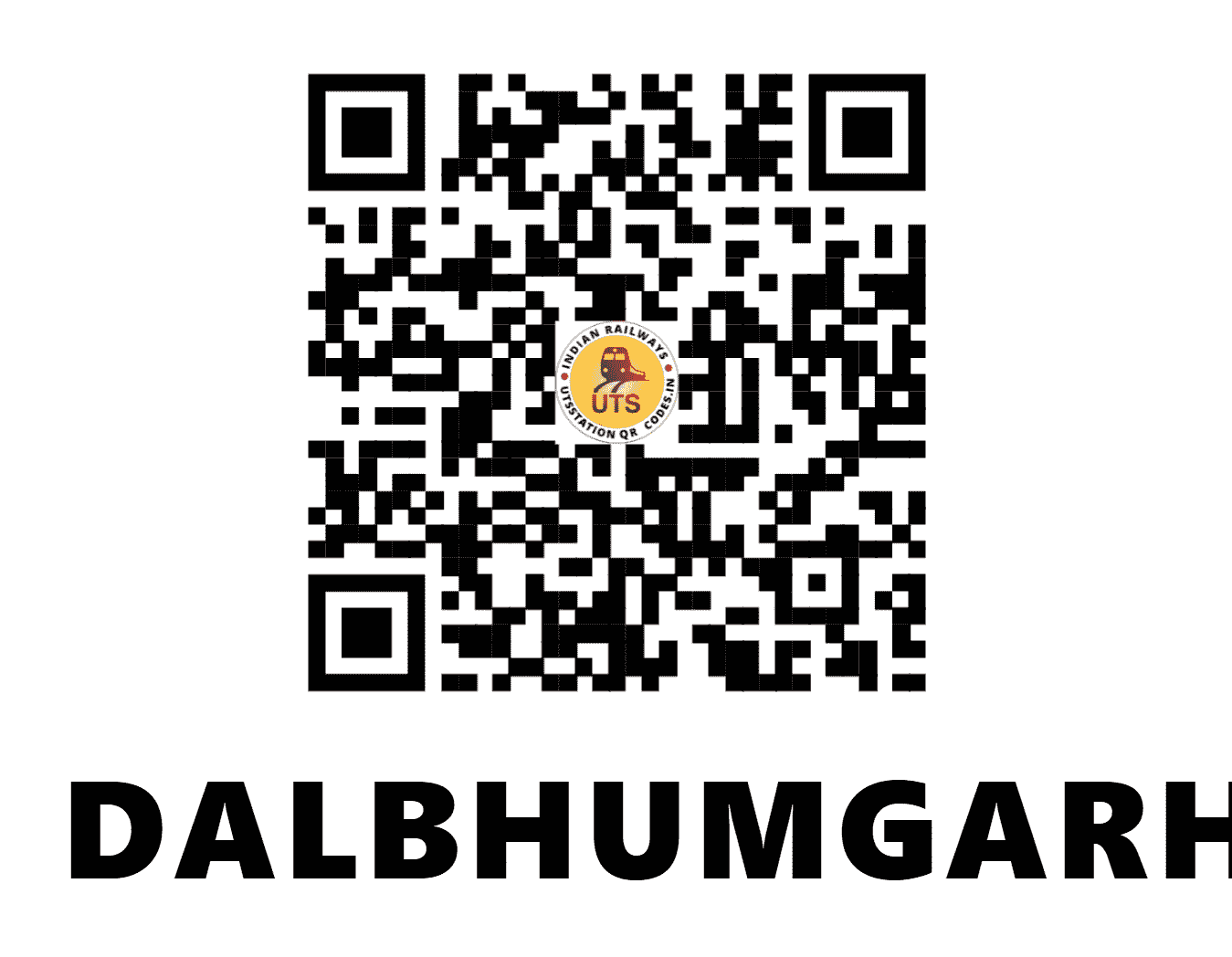 UTS QR Code for DALBHUMGARH - DVM (SE - JHARKHAND)
