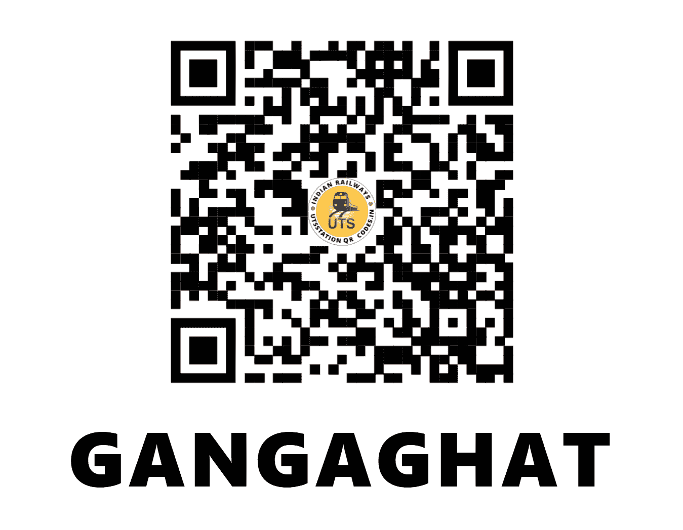 UTS QR Code for GANGAGHAT - GAG (SE - JHARKHAND)