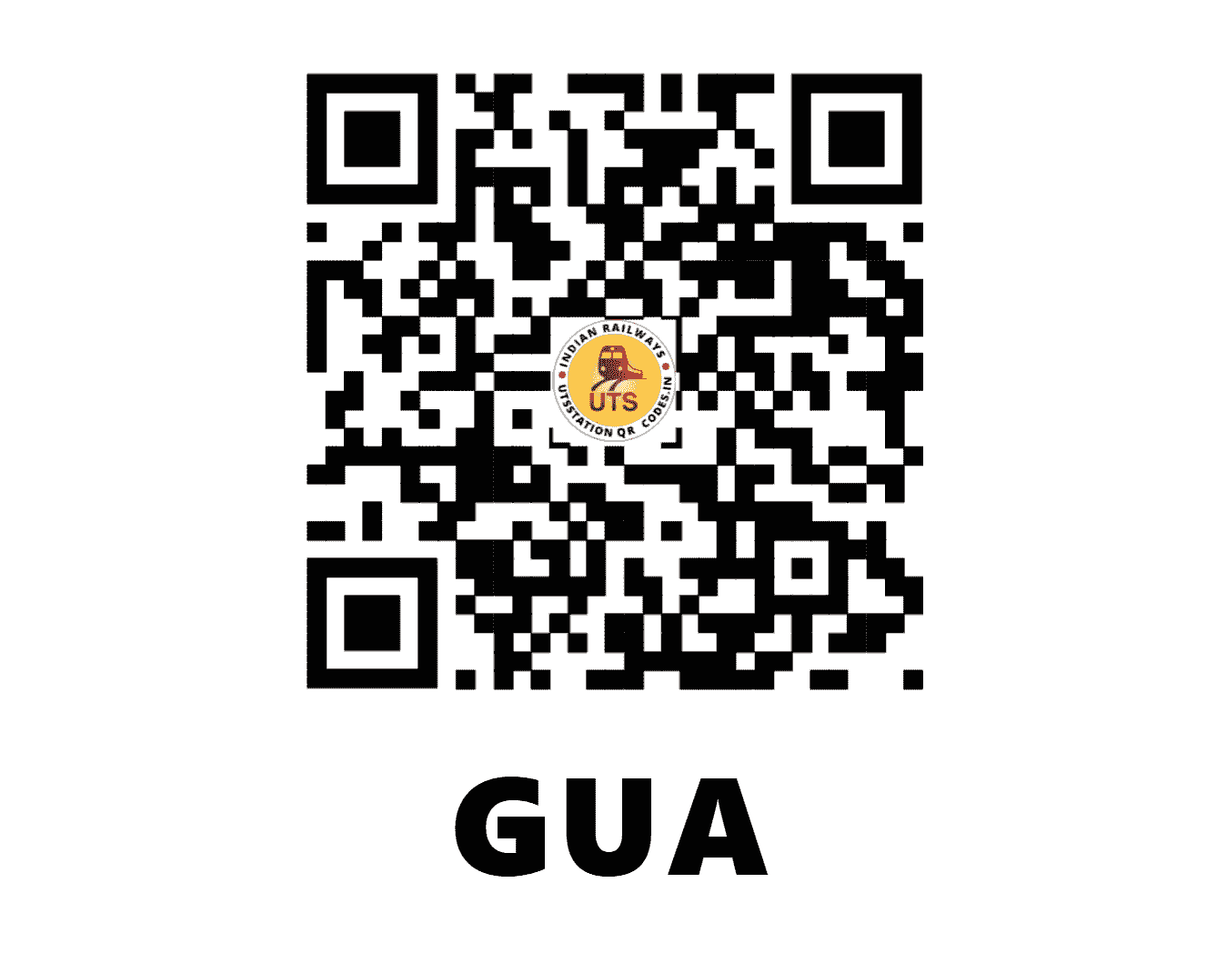 UTS QR Code for GUA - GUA (SE - JHARKHAND)