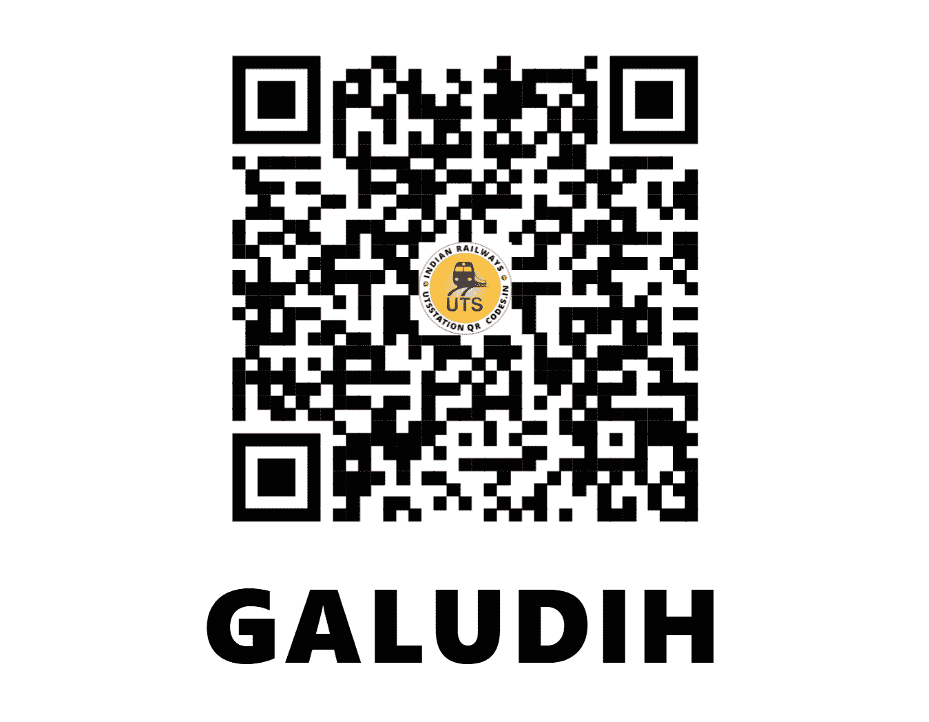 UTS QR Code for GALUDIH - GUD (SE - JHARKHAND)