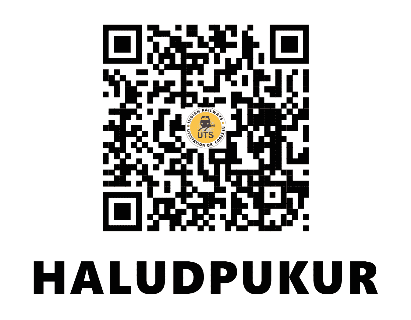 UTS QR Code for HALUDPUKUR - HLD (SE - JHARKHAND)