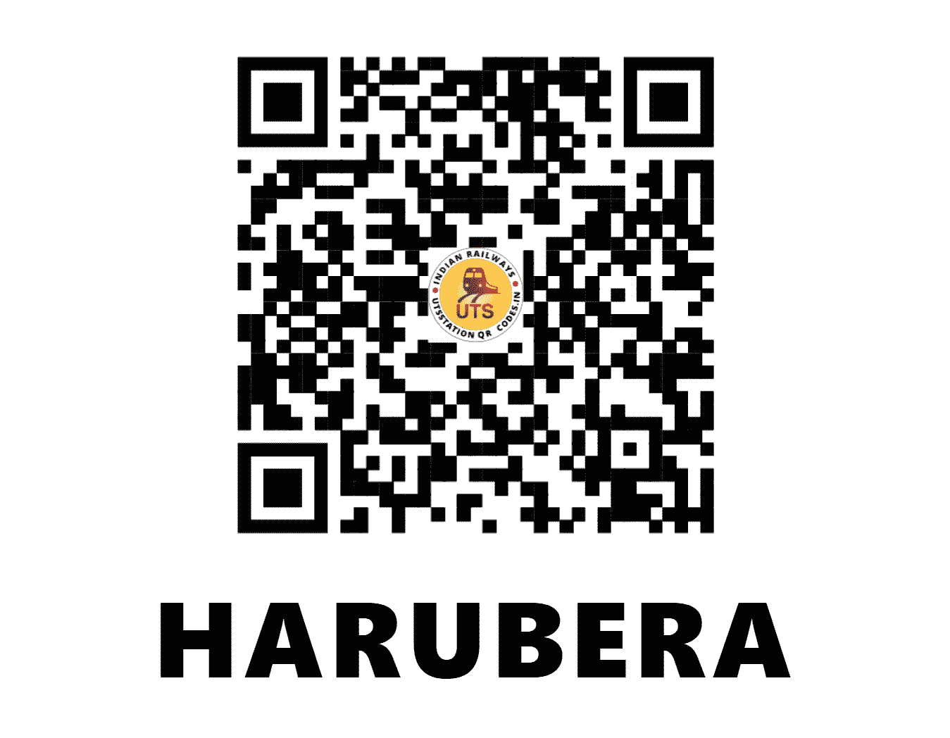 UTS QR Code for HARUBERA - HRBR (SE - JHARKHAND)