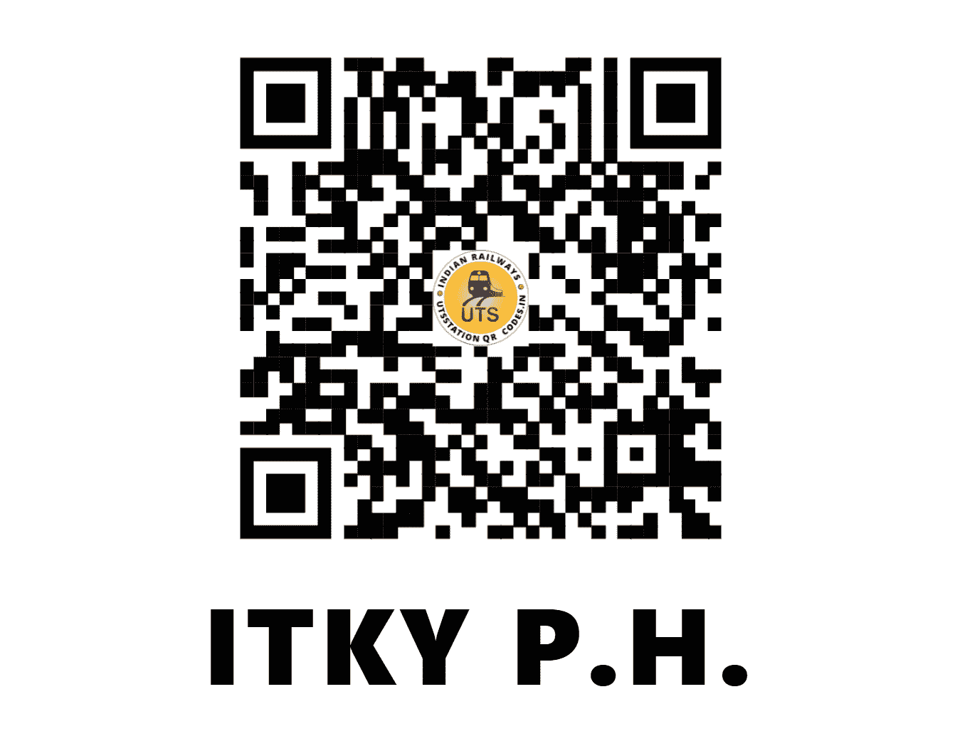 UTS QR Code for ITKY P.H. - ITKY (SE - JHARKHAND)