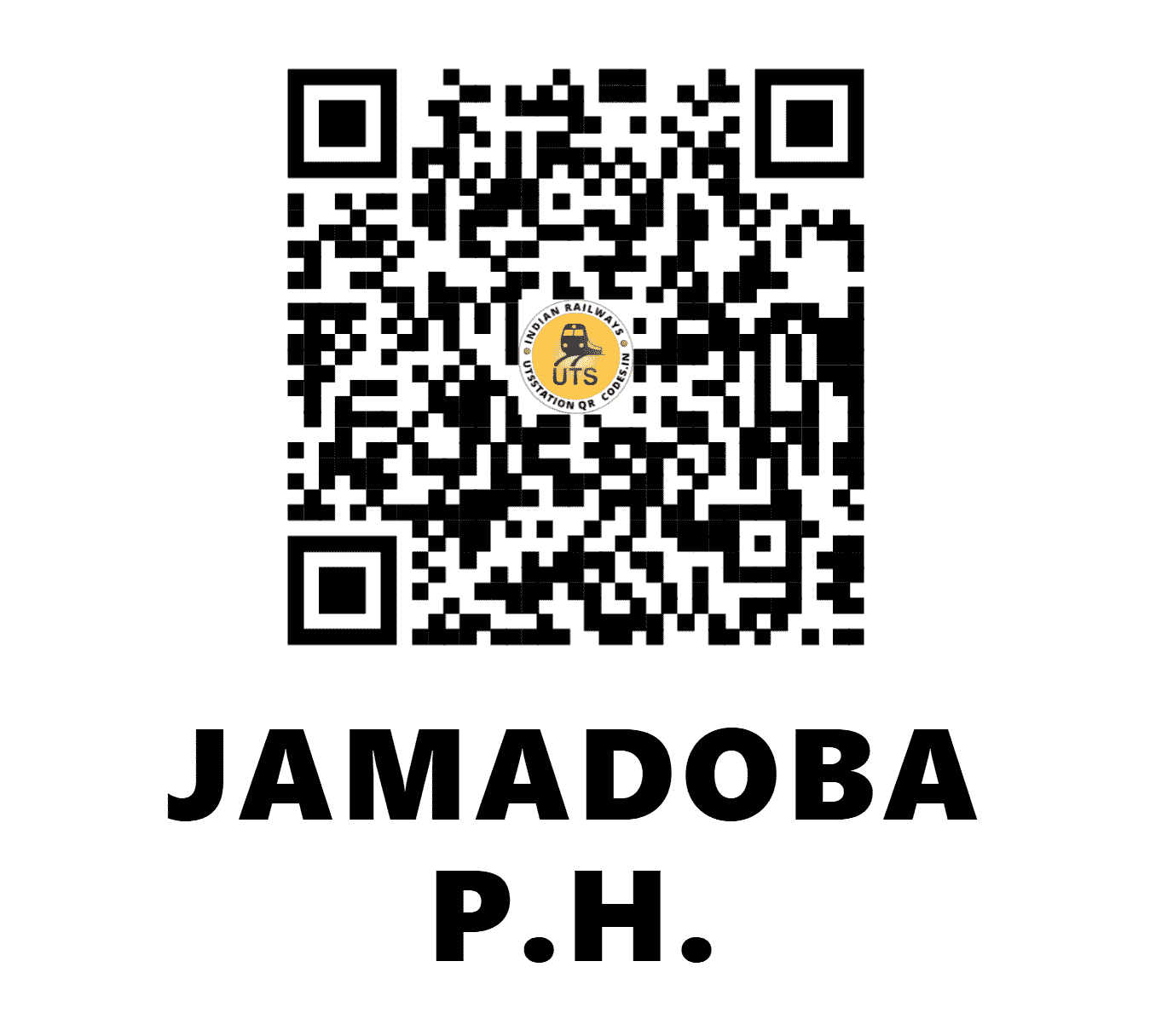 UTS QR Code for JAMADOBA P.H. - JBO (SE - JHARKHAND)