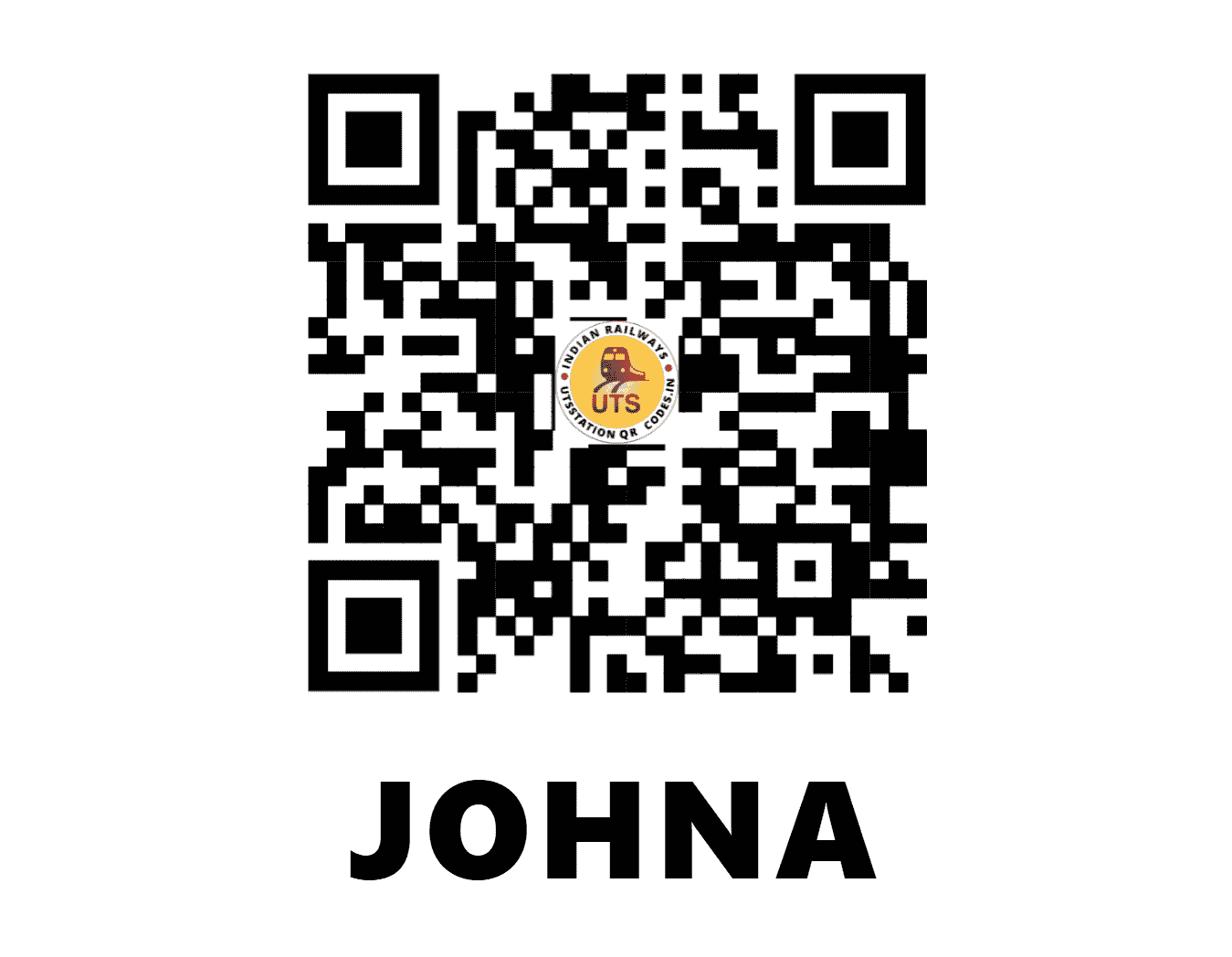 UTS QR Code for JOHNA - JON (SE - JHARKHAND)
