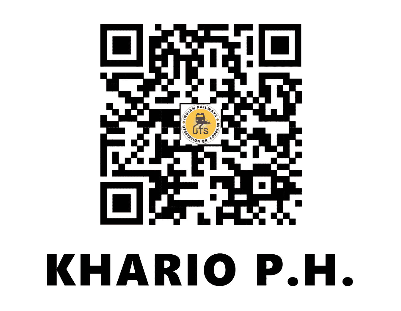 UTS QR Code for KHARIO P.H. - KARO (SE - JHARKHAND)