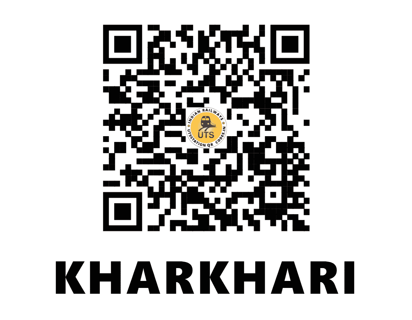 UTS QR Code for KHARKHARI - KHRI (SE - JHARKHAND)