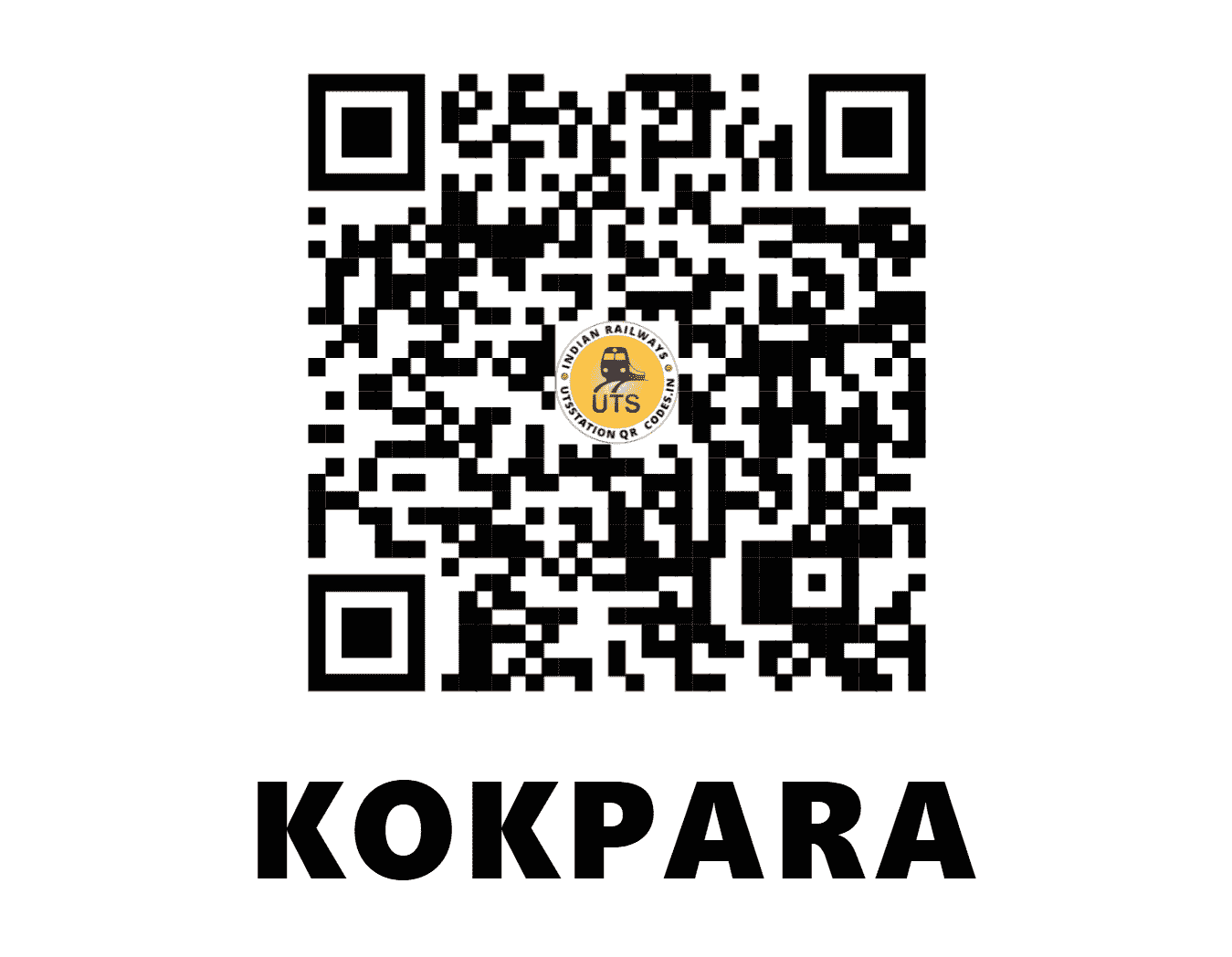 UTS QR Code for KOKPARA - KKPR (SE - JHARKHAND)