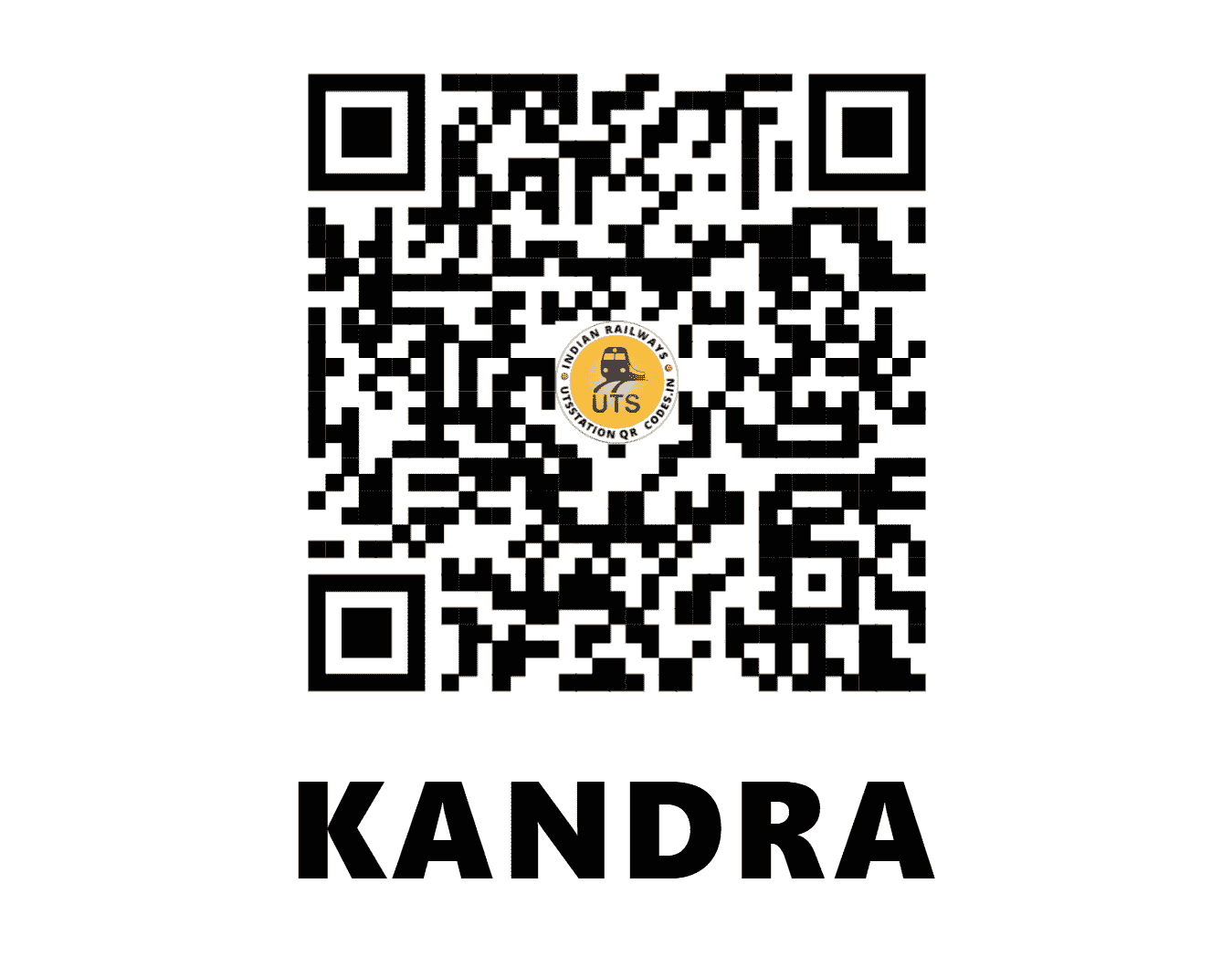 UTS QR Code for KANDRA - KND (SE - JHARKHAND)