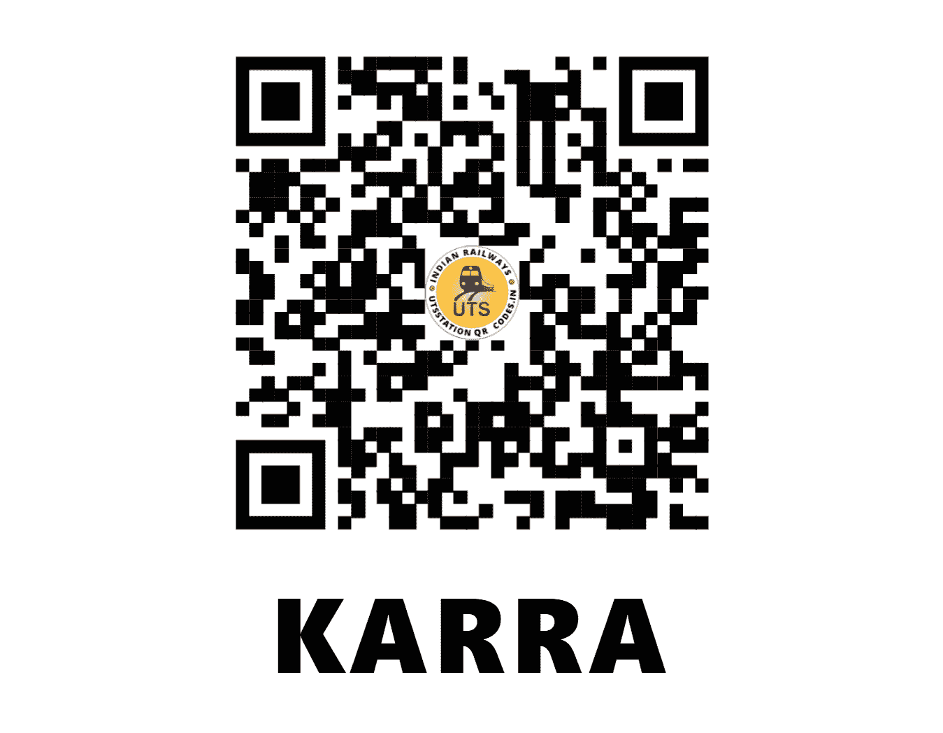UTS QR Code for KARRA - KRRA (SE - JHARKHAND)