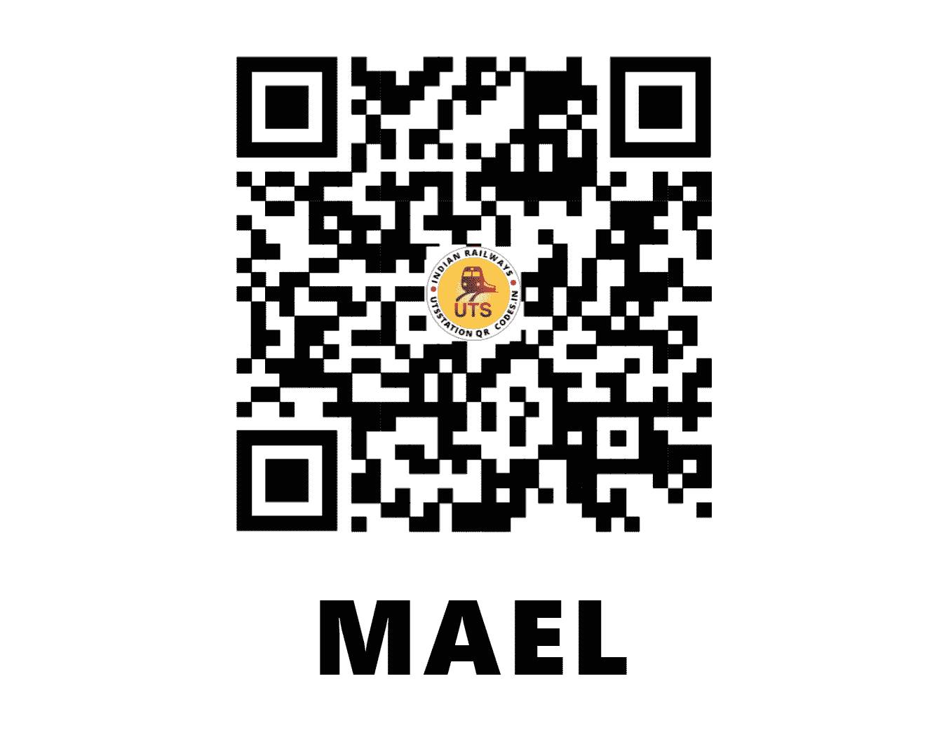 UTS QR Code for MAEL - MAEL (SE - JHARKHAND)