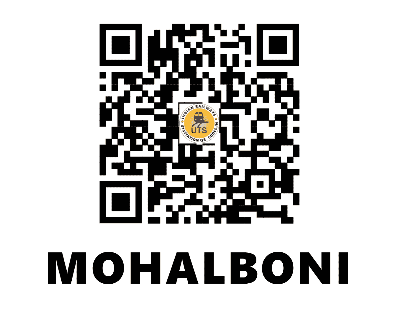 UTS QR Code for MOHALBONI - MLBN (SE - JHARKHAND)